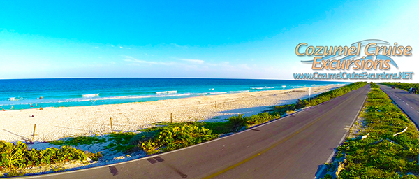 the other side of Cozumel beaches called the wild side which is the east coast of Cozumel island mexico